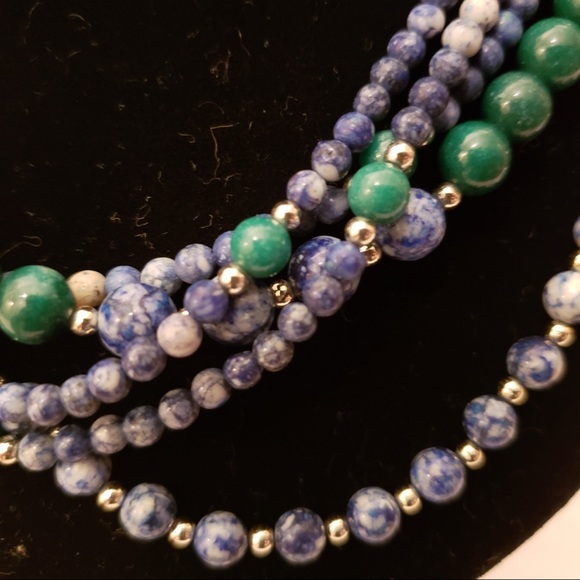 Multicolor glass beads necklace - Picture 5 of 6